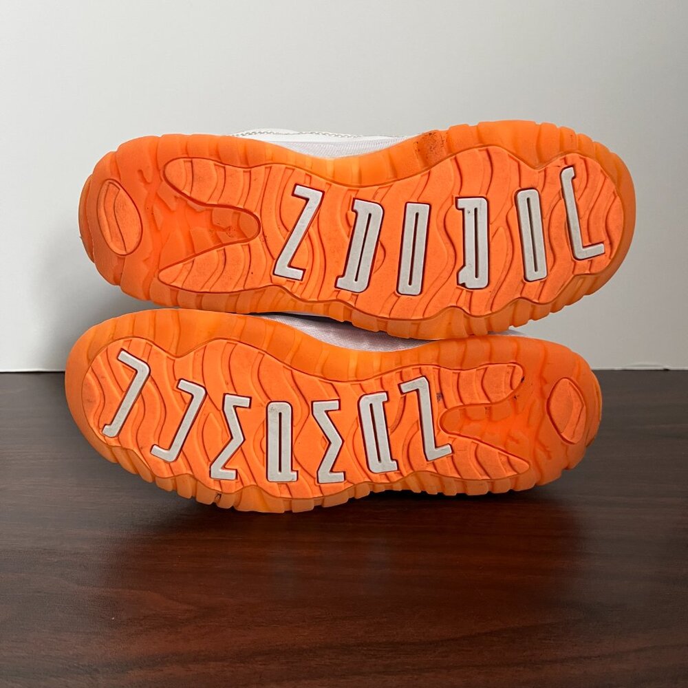 Nike Air Jordan 11 Retro Low PS Shoes 'Bright Citrus' DJ4328-139 Youth Size 2Y - Picture 5 of 8